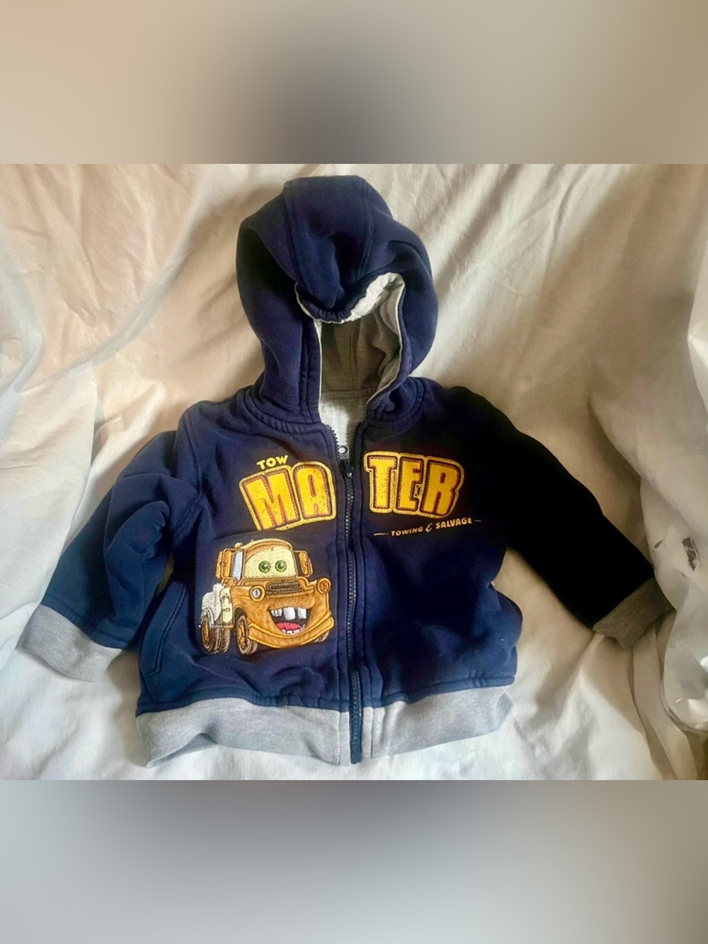 RARE Disney Pixar Cars Mater Reversible
Hoodie 24 Months